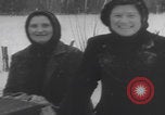 Image of French refugees winter snow France, 1944, second 40 stock footage video 65675080049