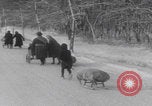 Image of French refugees winter snow France, 1944, second 45 stock footage video 65675080049