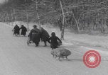 Image of French refugees winter snow France, 1944, second 46 stock footage video 65675080049