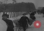 Image of French refugees winter snow France, 1944, second 51 stock footage video 65675080049
