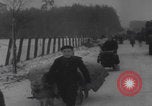 Image of French refugees winter snow France, 1944, second 52 stock footage video 65675080049