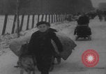 Image of French refugees winter snow France, 1944, second 53 stock footage video 65675080049
