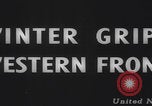 Image of US military vehicles icy roads WW2 Belgium, 1944, second 31 stock footage video 65675080052