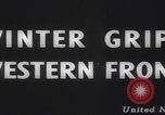 Image of US military vehicles icy roads WW2 Belgium, 1944, second 33 stock footage video 65675080052