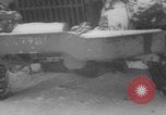 Image of US military vehicles icy roads WW2 Belgium, 1944, second 38 stock footage video 65675080052