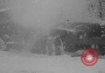Image of US military vehicles icy roads WW2 Belgium, 1944, second 41 stock footage video 65675080052