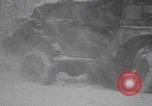 Image of US military vehicles icy roads WW2 Belgium, 1944, second 44 stock footage video 65675080052