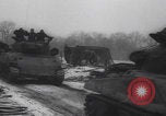 Image of US military vehicles icy roads WW2 Belgium, 1944, second 55 stock footage video 65675080052