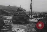 Image of US military vehicles icy roads WW2 Belgium, 1944, second 56 stock footage video 65675080052