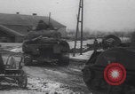 Image of US military vehicles icy roads WW2 Belgium, 1944, second 57 stock footage video 65675080052