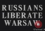 Image of Warsaw liberation Red Army WW2 Warsaw Poland, 1945, second 5 stock footage video 65675080054