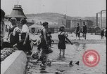 Image of Lake Balaton bathers Lake Balaton Hungary, 1923, second 31 stock footage video 65675080073