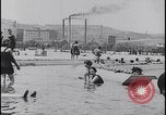 Image of Lake Balaton bathers Lake Balaton Hungary, 1923, second 34 stock footage video 65675080073
