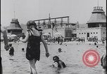 Image of Lake Balaton bathers Lake Balaton Hungary, 1923, second 37 stock footage video 65675080073