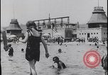 Image of Lake Balaton bathers Lake Balaton Hungary, 1923, second 38 stock footage video 65675080073