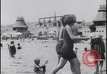 Image of Lake Balaton bathers Lake Balaton Hungary, 1923, second 40 stock footage video 65675080073