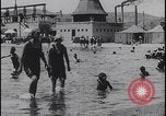 Image of Lake Balaton bathers Lake Balaton Hungary, 1923, second 42 stock footage video 65675080073