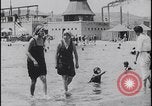 Image of Lake Balaton bathers Lake Balaton Hungary, 1923, second 43 stock footage video 65675080073