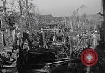 Image of US soldiers Gressenich Germany ruins WW2 Gressenich Germany, 1944, second 31 stock footage video 65675080084