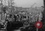 Image of US soldiers Gressenich Germany ruins WW2 Gressenich Germany, 1944, second 34 stock footage video 65675080084