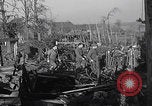 Image of US soldiers Gressenich Germany ruins WW2 Gressenich Germany, 1944, second 36 stock footage video 65675080084
