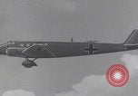 Image of Luftwaffe paratroopers jump from plane Germany, 1942, second 28 stock footage video 65675080105