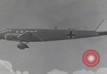 Image of Luftwaffe paratroopers jump from plane Germany, 1942, second 46 stock footage video 65675080105