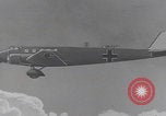 Image of Luftwaffe paratroopers jump from plane Germany, 1942, second 49 stock footage video 65675080105