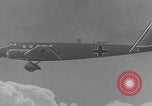 Image of Luftwaffe paratroopers jump from plane Germany, 1942, second 51 stock footage video 65675080105