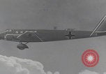 Image of Luftwaffe paratroopers jump from plane Germany, 1942, second 52 stock footage video 65675080105