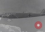 Image of Luftwaffe paratroopers jump from plane Germany, 1942, second 53 stock footage video 65675080105