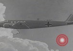 Image of Luftwaffe paratroopers jump from plane Germany, 1942, second 57 stock footage video 65675080105