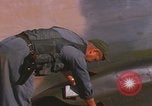 Image of Douglas AC47 Spooky inspected Pleiku South Vietnam, 1968, second 31 stock footage video 65675080117