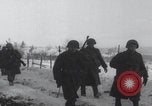 Image of US 83rd Division infantry troops march Bovigny Belgium, 1945, second 3 stock footage video 65675080131