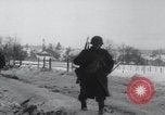 Image of US 83rd Division infantry troops march Bovigny Belgium, 1945, second 22 stock footage video 65675080131