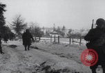 Image of US 83rd Division infantry troops march Bovigny Belgium, 1945, second 23 stock footage video 65675080131