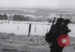 Image of US 83rd Division infantry troops march Bovigny Belgium, 1945, second 27 stock footage video 65675080131