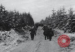Image of US 83rd Division infantry troops march Bovigny Belgium, 1945, second 39 stock footage video 65675080131