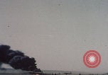 Image of Consolidated B-24 Liberator bomber burning Berca Airfield Benghazi Libya, 1943, second 7 stock footage video 65675080140
