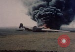 Image of Consolidated B-24 Liberator bomber burning Berca Airfield Benghazi Libya, 1943, second 35 stock footage video 65675080140