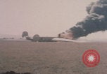 Image of Consolidated B-24 Liberator bomber burning Berca Airfield Benghazi Libya, 1943, second 38 stock footage video 65675080140