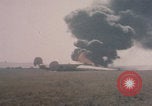 Image of Consolidated B-24 Liberator bomber burning Berca Airfield Benghazi Libya, 1943, second 40 stock footage video 65675080140