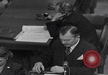 Image of Robert H Jackson speech Nuremberg Germany, 1946, second 4 stock footage video 65675080151