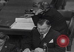 Image of Robert H Jackson speech Nuremberg Germany, 1946, second 7 stock footage video 65675080151