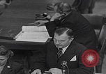 Image of Robert H Jackson speech Nuremberg Germany, 1946, second 8 stock footage video 65675080151