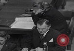 Image of Robert H Jackson speech Nuremberg Germany, 1946, second 10 stock footage video 65675080151