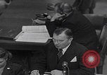 Image of Robert H Jackson speech Nuremberg Germany, 1946, second 15 stock footage video 65675080151