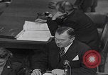 Image of Robert H Jackson speech Nuremberg Germany, 1946, second 22 stock footage video 65675080151