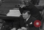 Image of Robert H Jackson speech Nuremberg Germany, 1946, second 25 stock footage video 65675080151