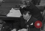 Image of Robert H Jackson speech Nuremberg Germany, 1946, second 29 stock footage video 65675080151